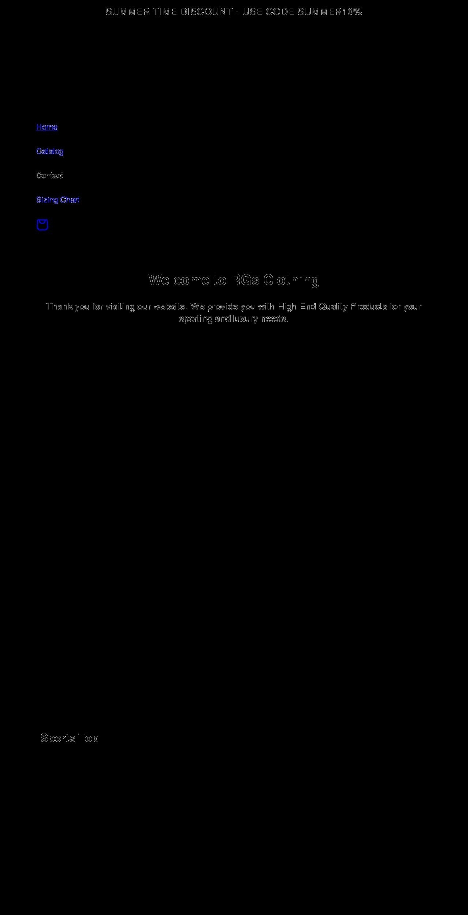 rgsclothing.com.au shopify website screenshot