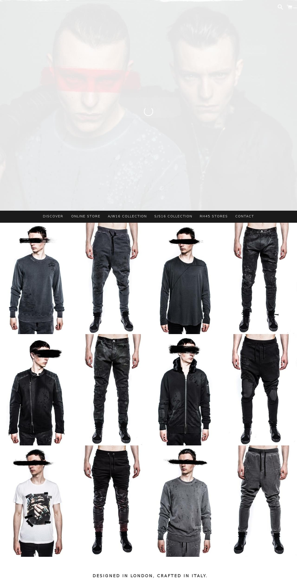 rh45-rhodium.com shopify website screenshot