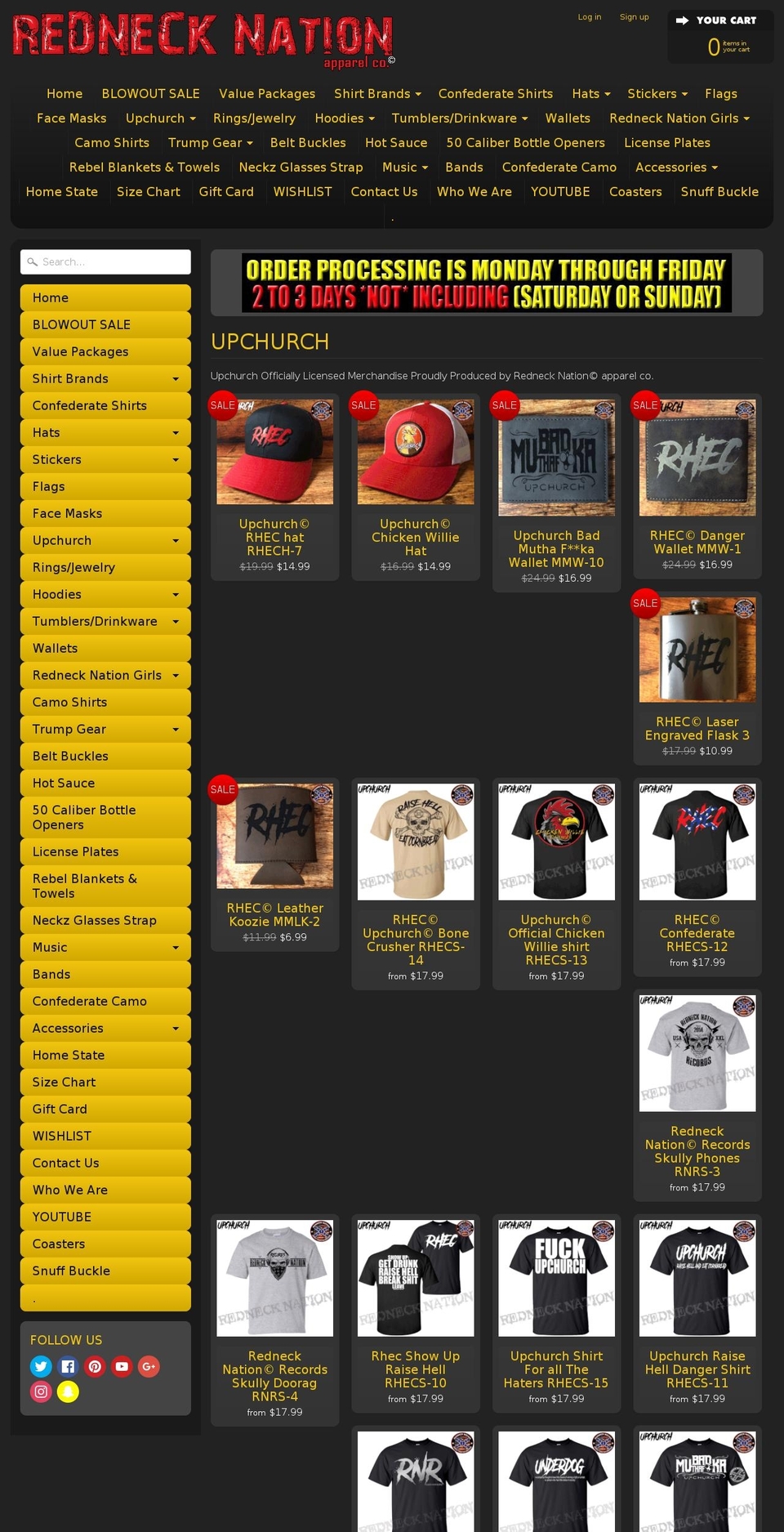 rhecgear.com — Shopify storefront screenshot