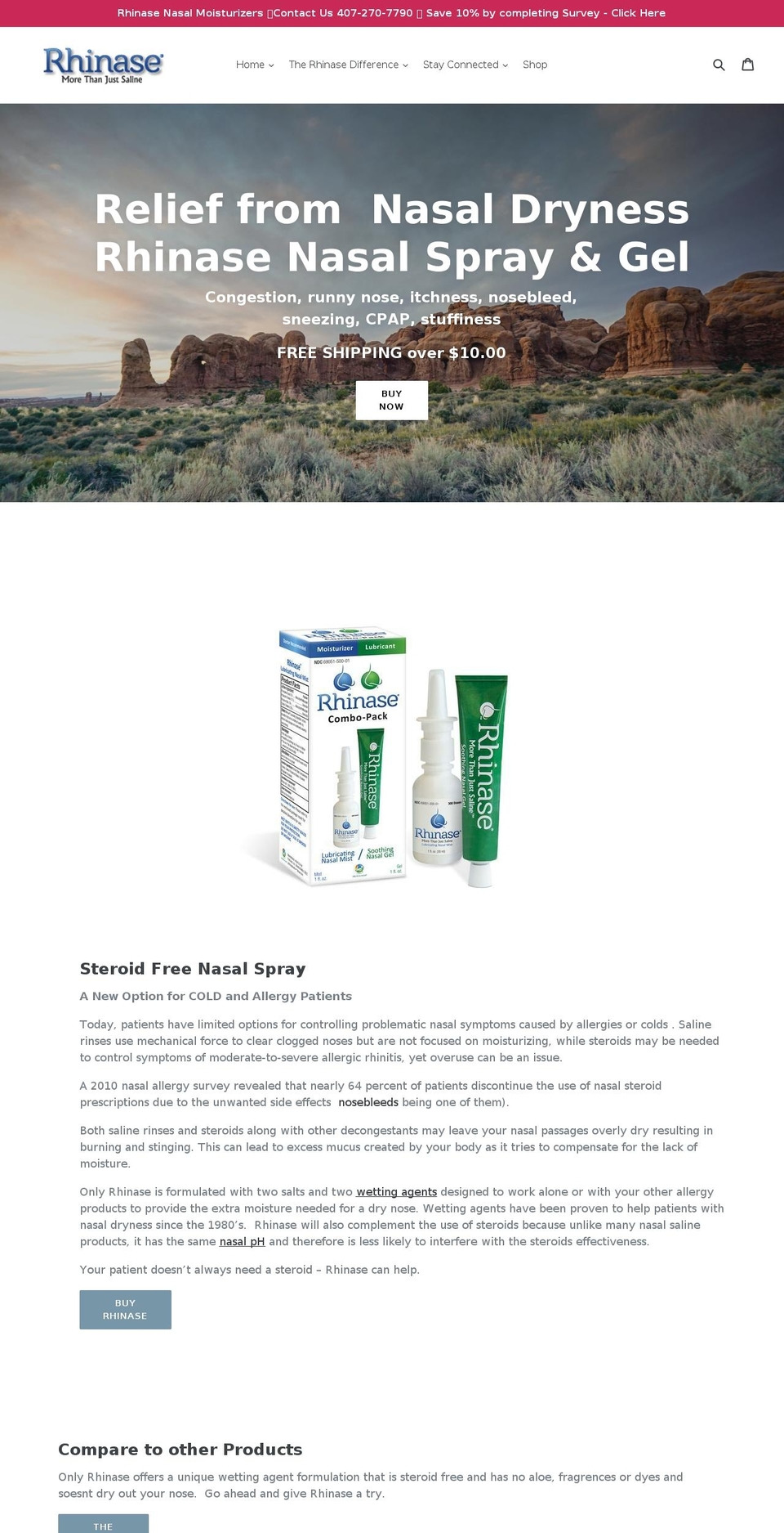 rhinase.com shopify website screenshot