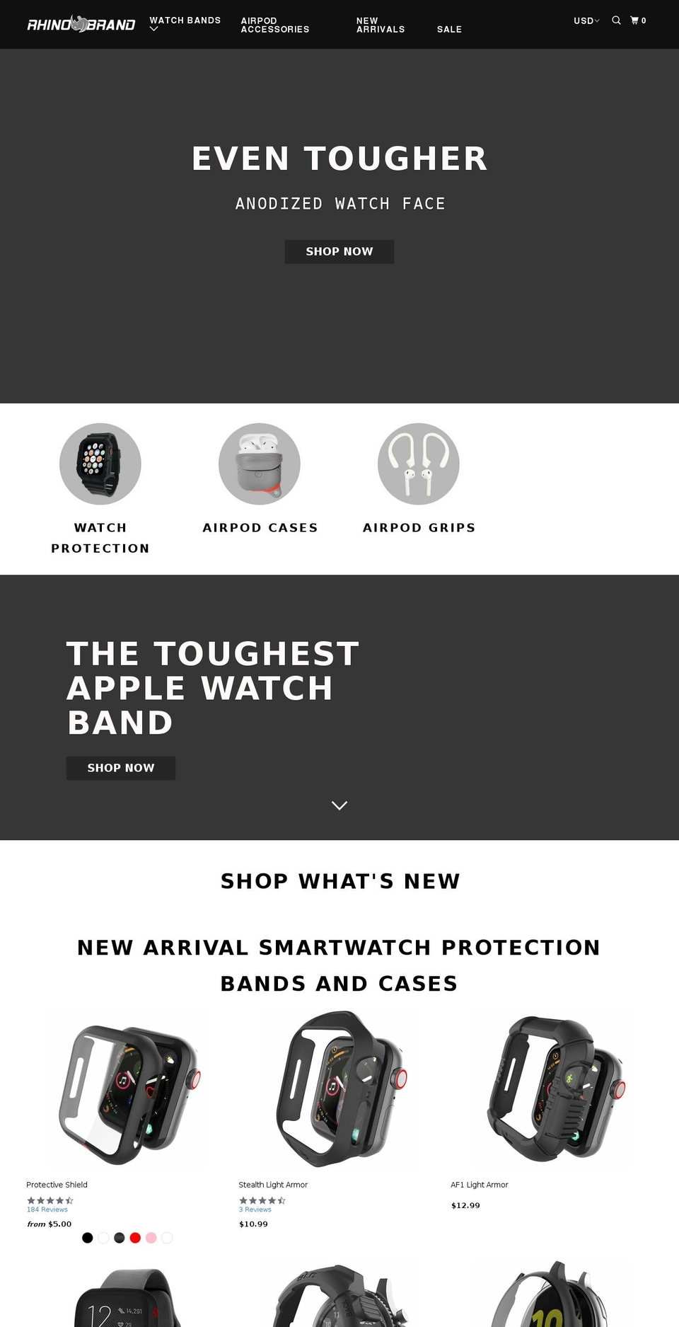 rhinobrand.com shopify website screenshot