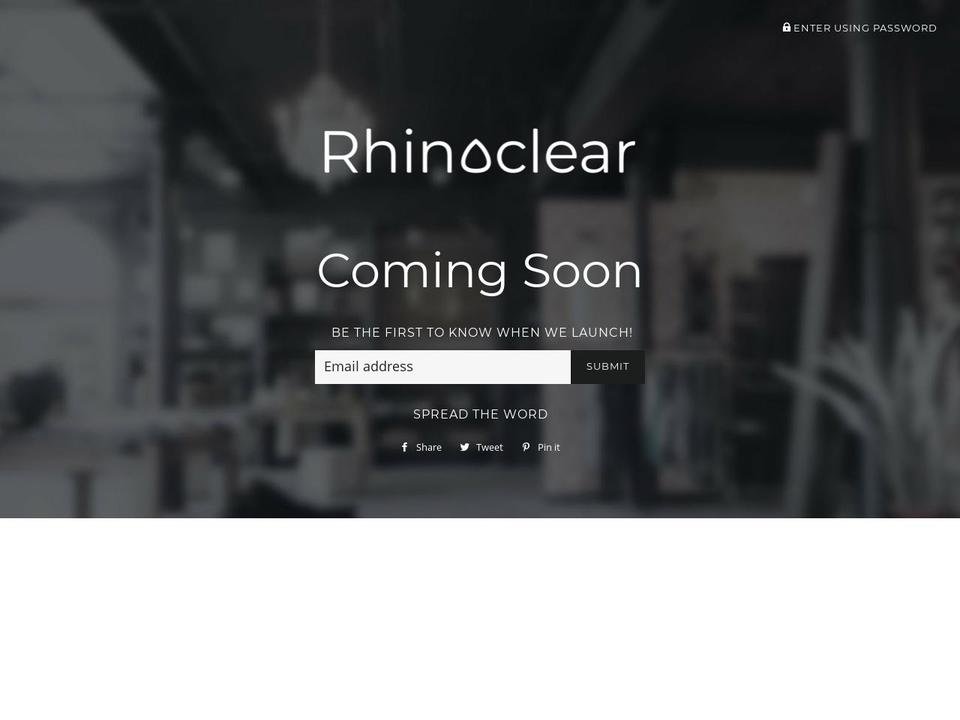 rhinoclear.com — Shopify storefront screenshot