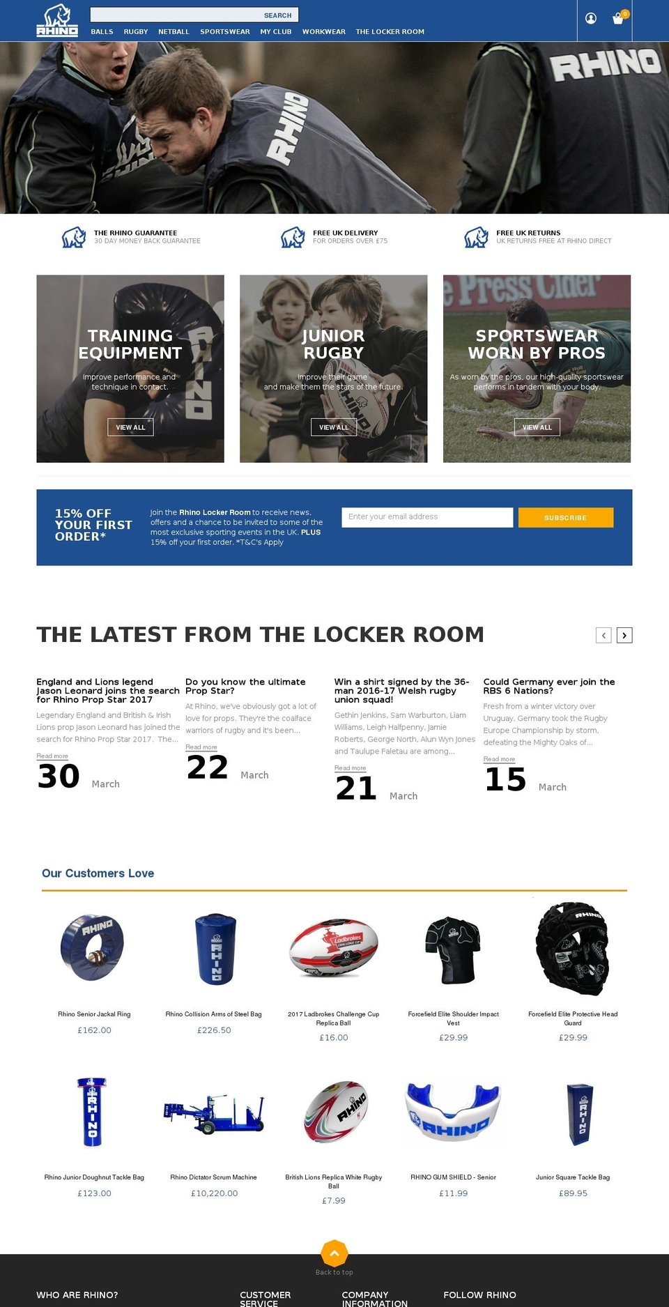 rhinofloodlights.net shopify website screenshot