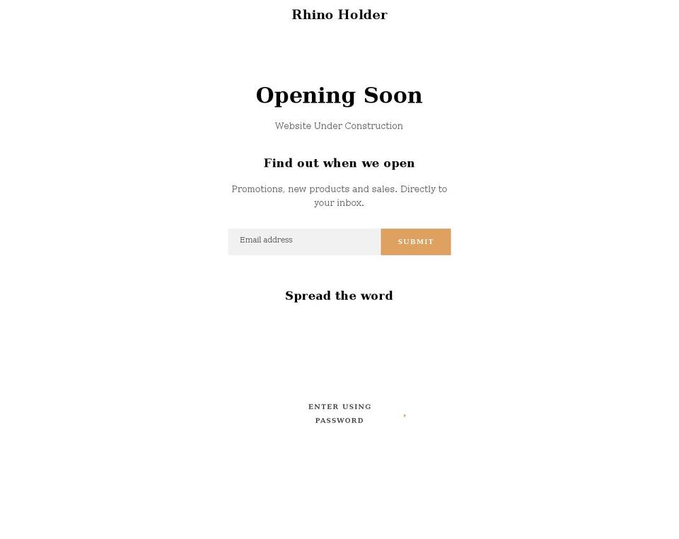 rhinoholder.com shopify website screenshot