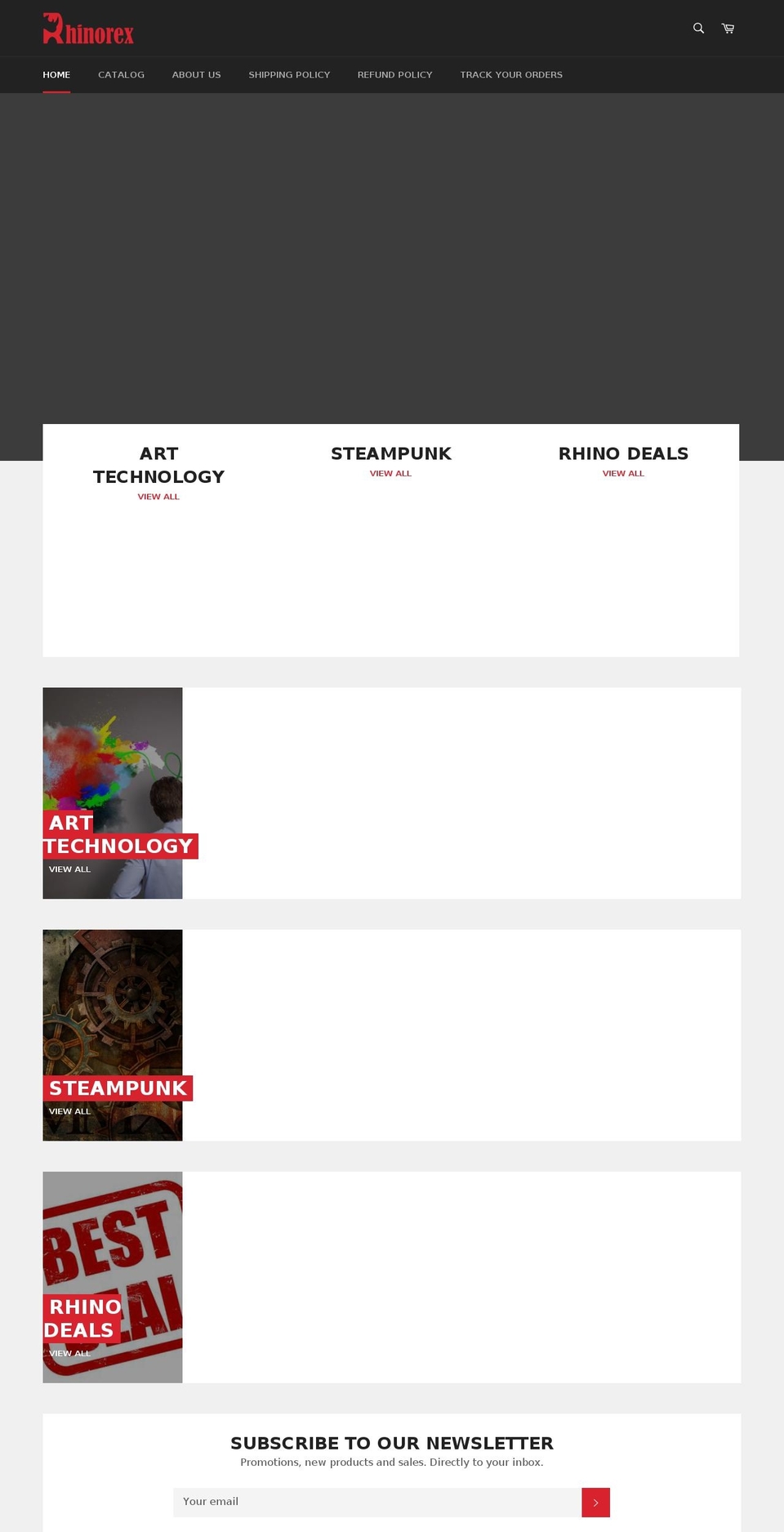 rhinorex.com — Shopify storefront screenshot