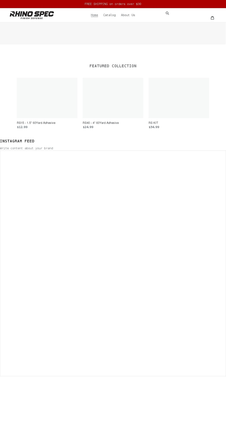 rhinospectape.com shopify website screenshot
