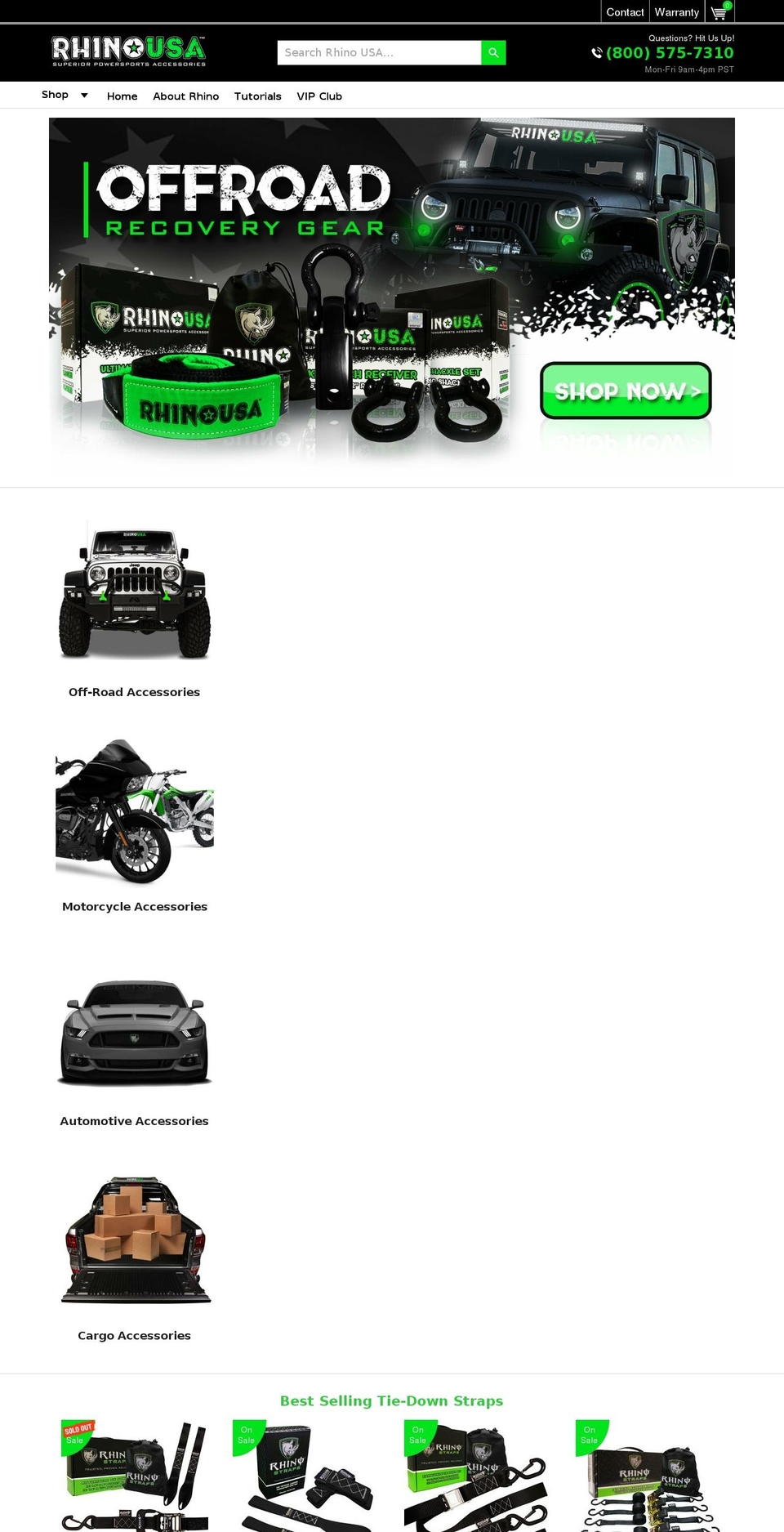 rhinousainc.com shopify website screenshot
