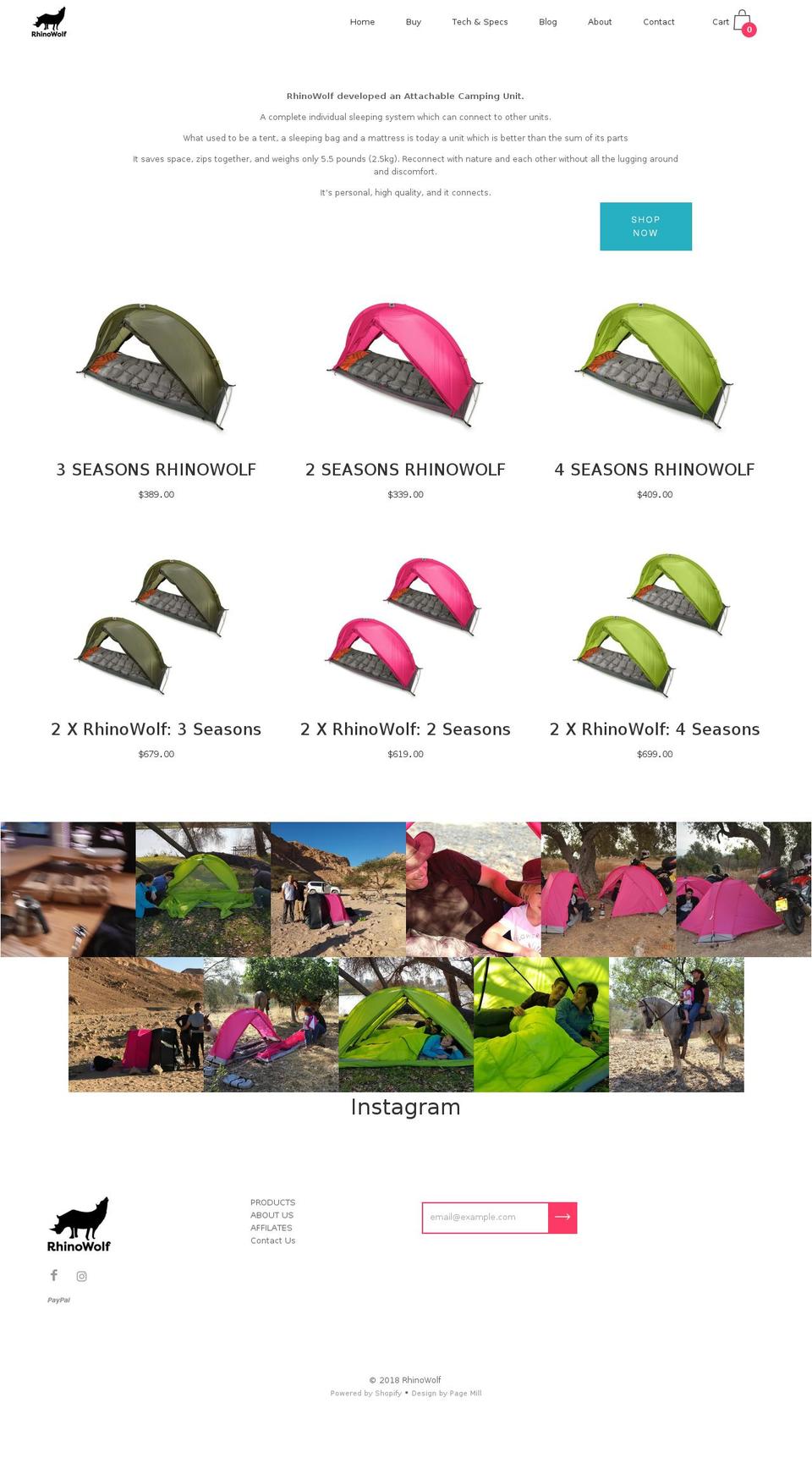 rhinowolf.com — Shopify storefront screenshot