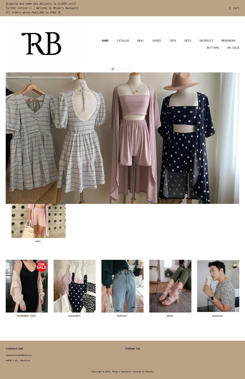 rhipesbackyardph.com — Shopify storefront screenshot
