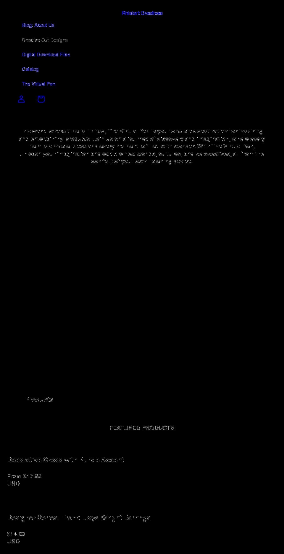rhisiartcreative.com shopify website screenshot