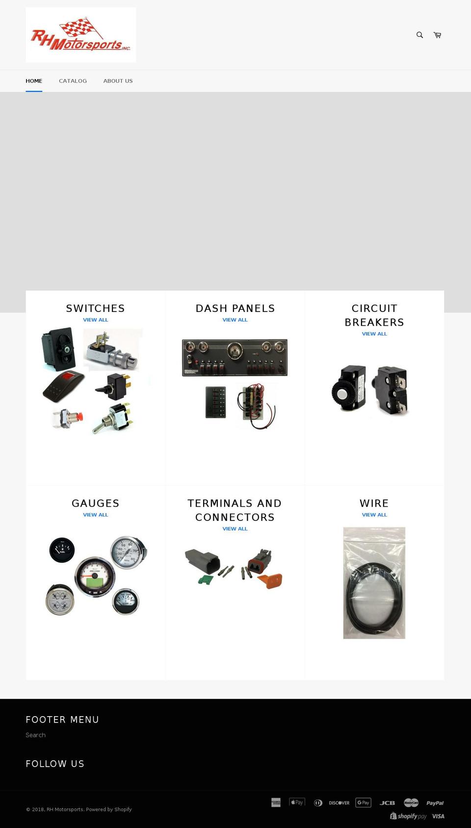 rhmotorsports.com — Shopify storefront screenshot