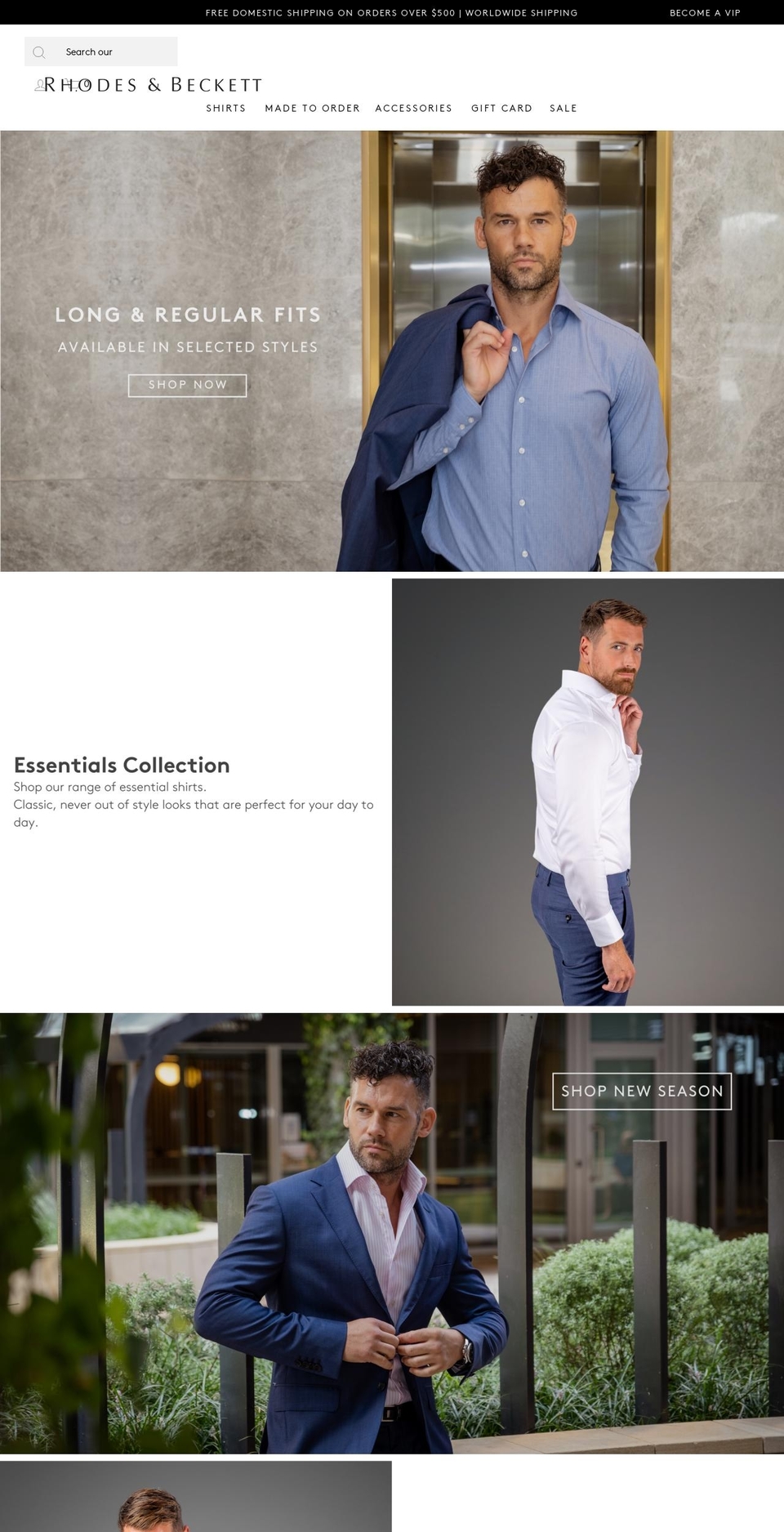rhodesbeckettstore.com shopify website screenshot
