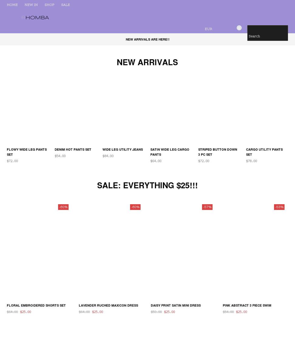 rhombaofficial.com — Shopify storefront screenshot