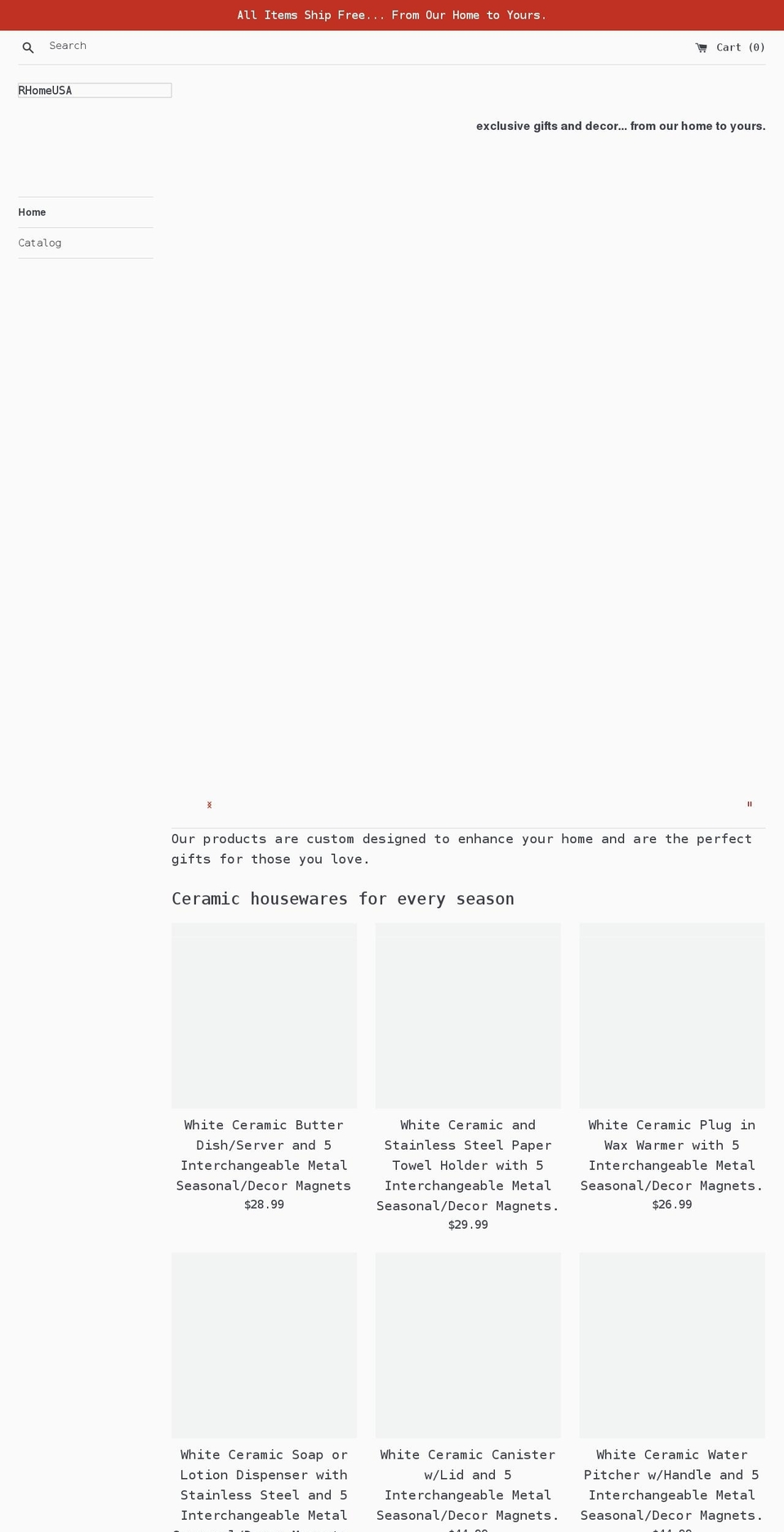 rhomeusa.com shopify website screenshot
