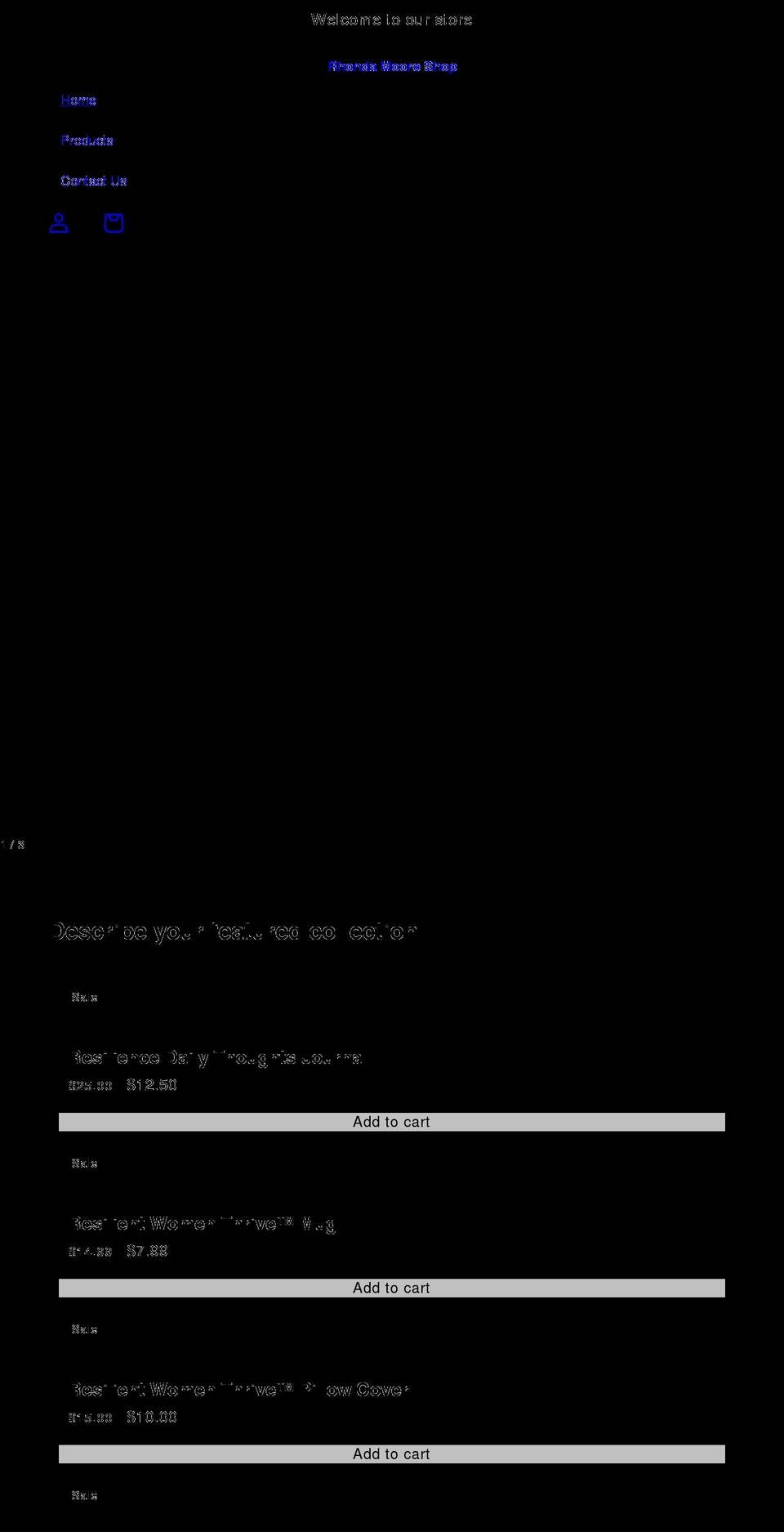 rhondamoore.shop shopify website screenshot