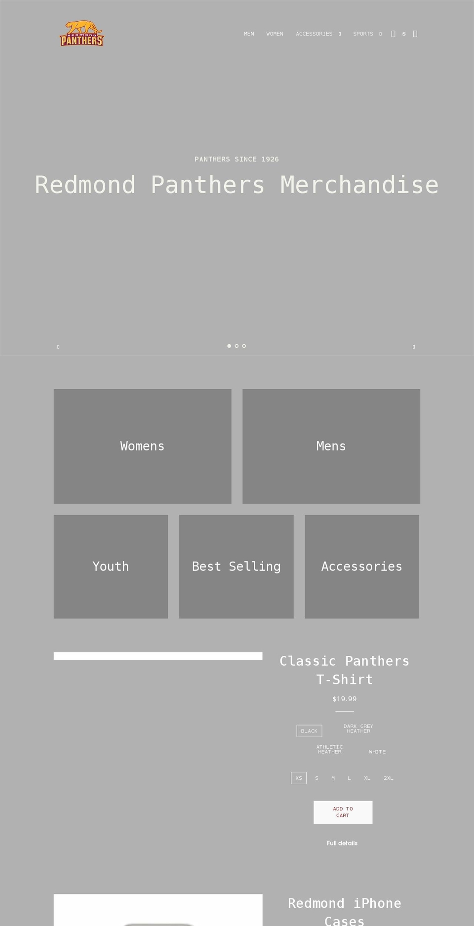 rhsmerch.com shopify website screenshot