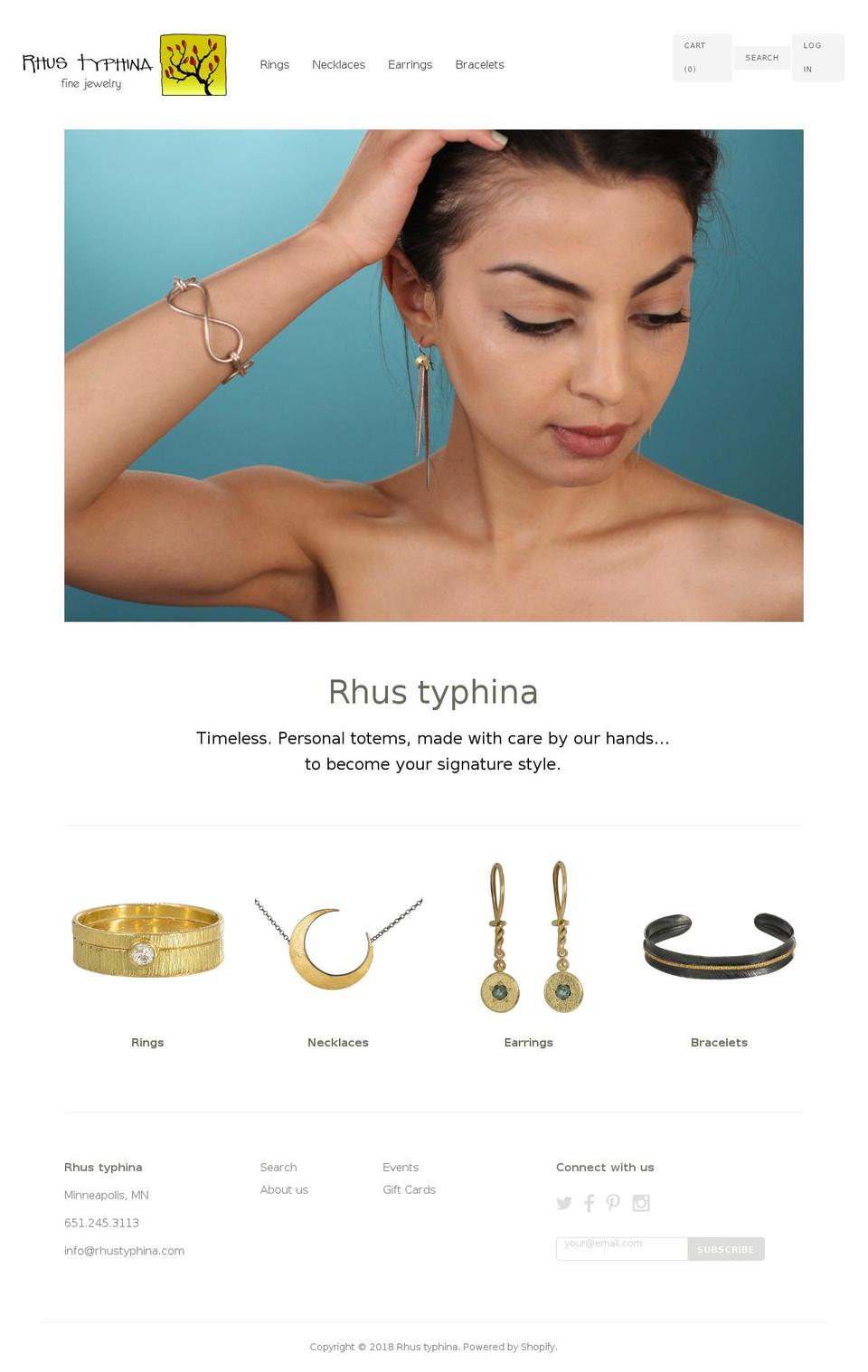 rhustyphina.com shopify website screenshot