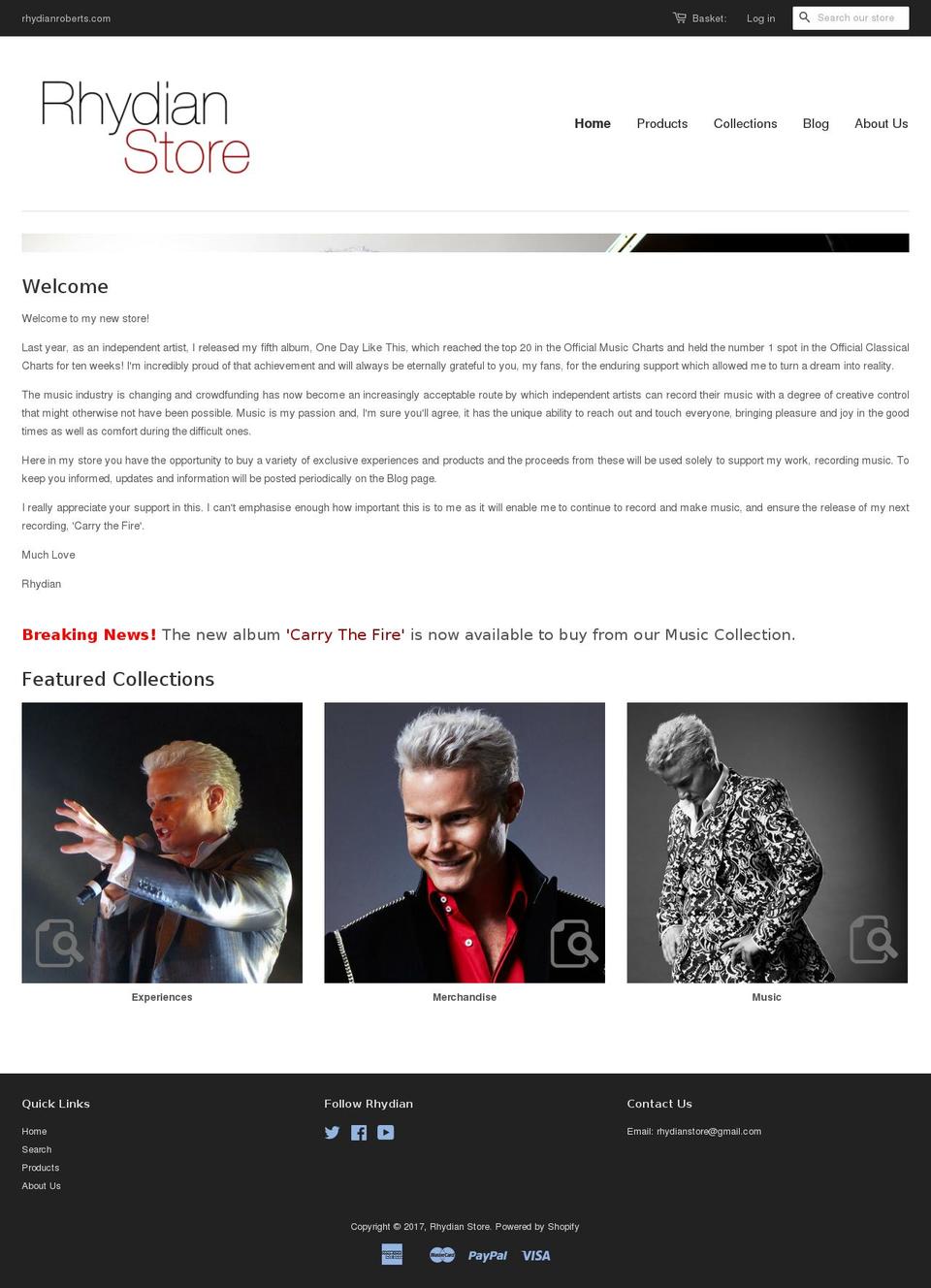 rhydianstore.com shopify website screenshot