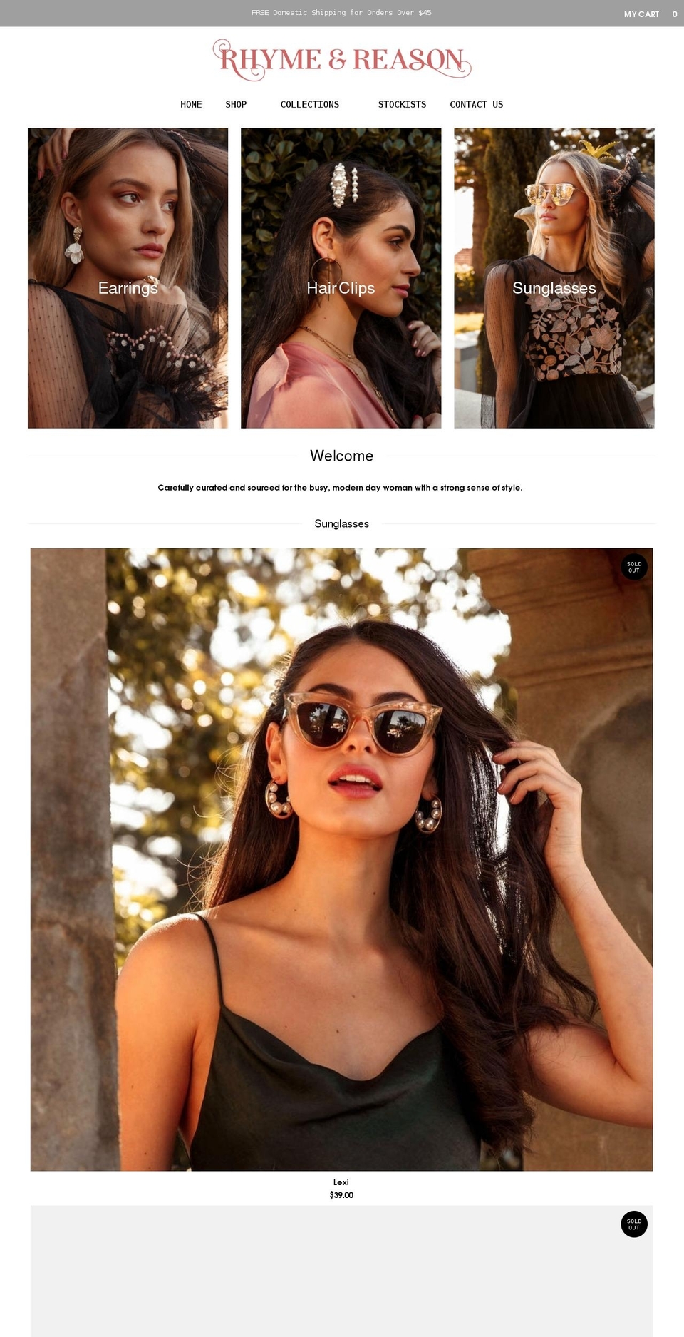 rhymeandreasonstore.com.au shopify website screenshot