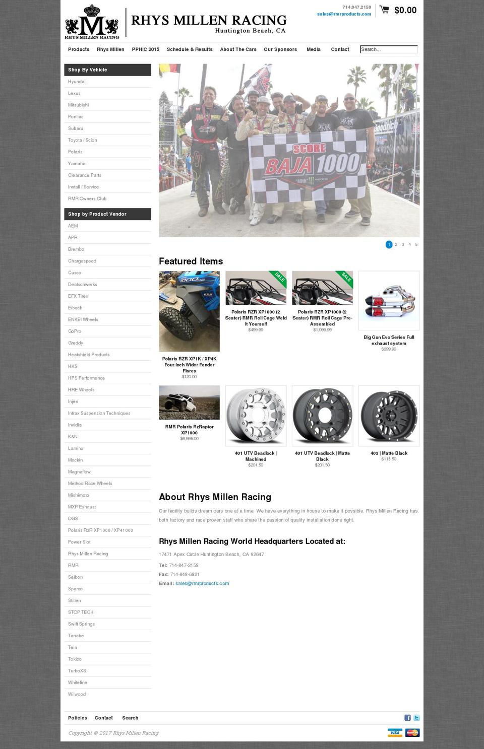 rhysmillen.com shopify website screenshot