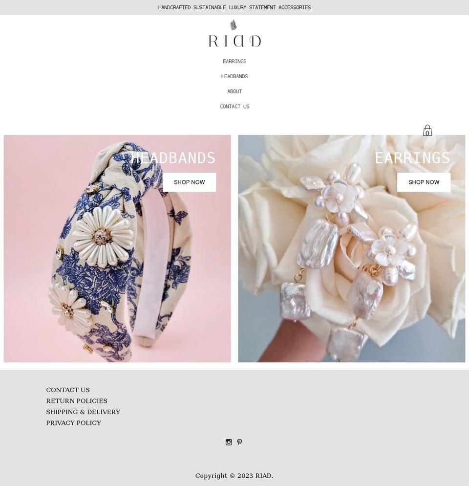 riadlabel.com — Shopify storefront screenshot