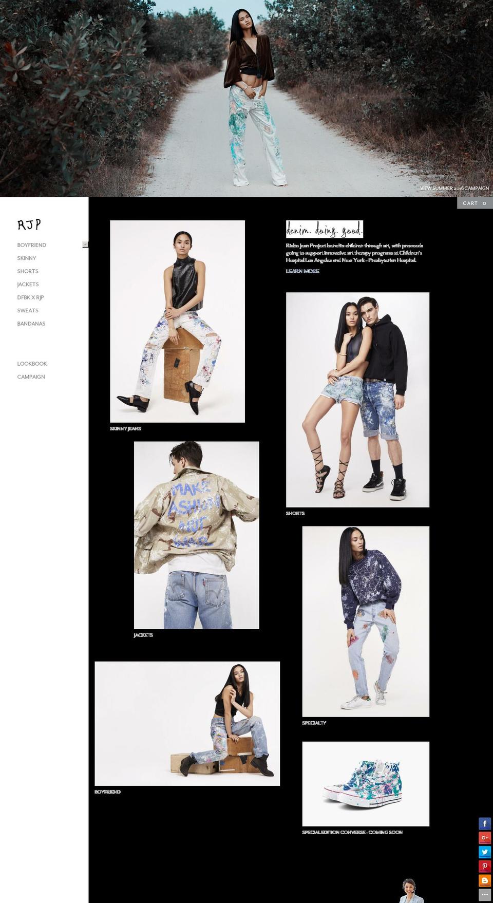 rialtojeanproject.com shopify website screenshot