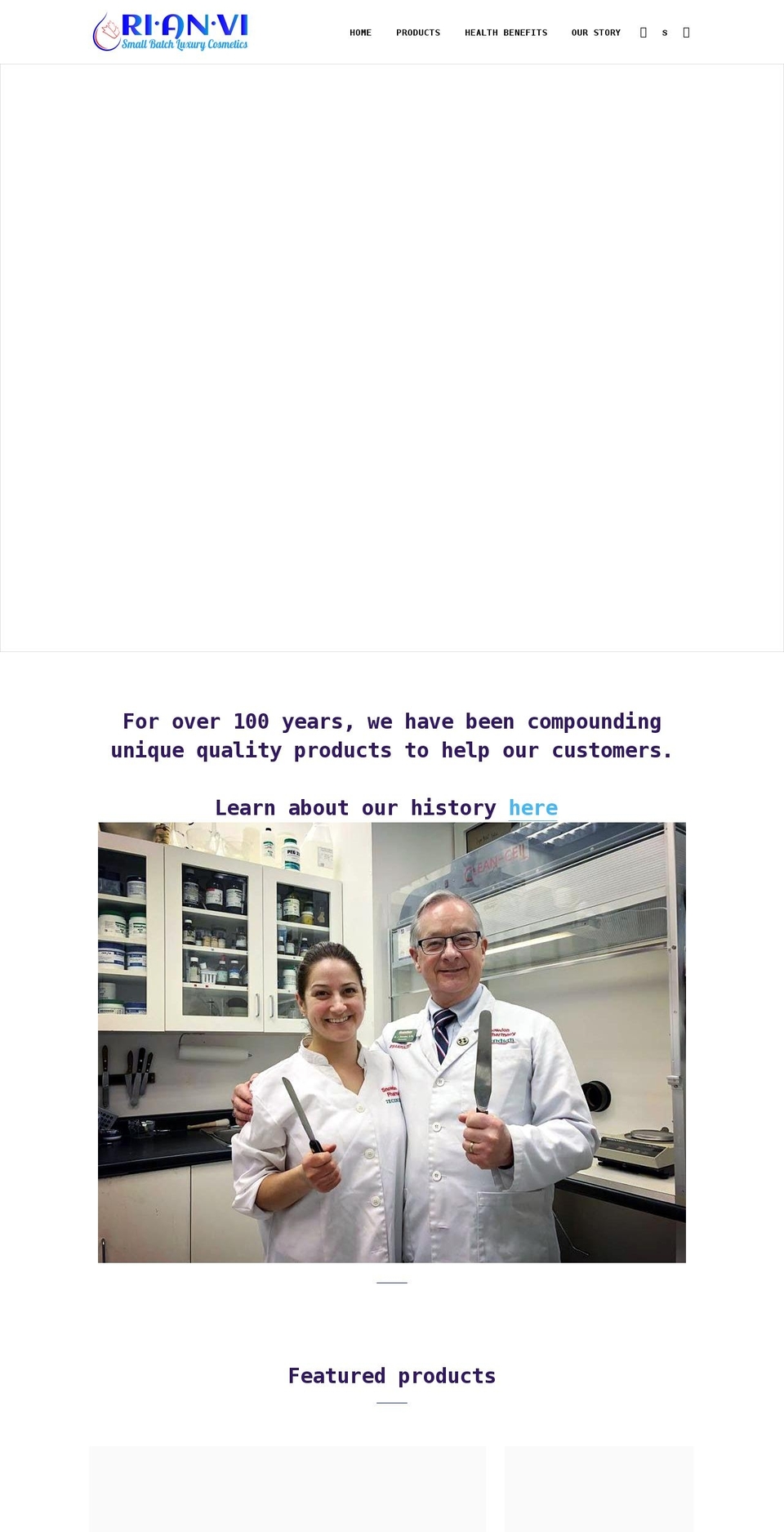 rianvi.com shopify website screenshot