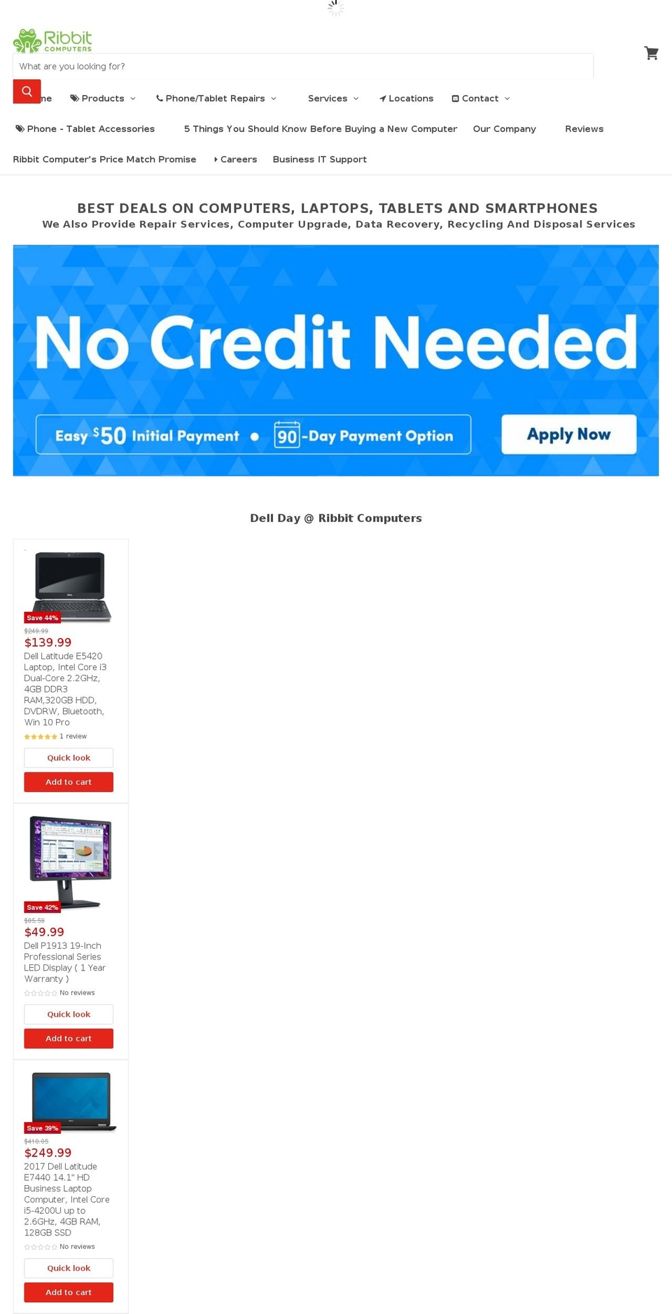 ribbitpowerpc.com — Shopify storefront screenshot