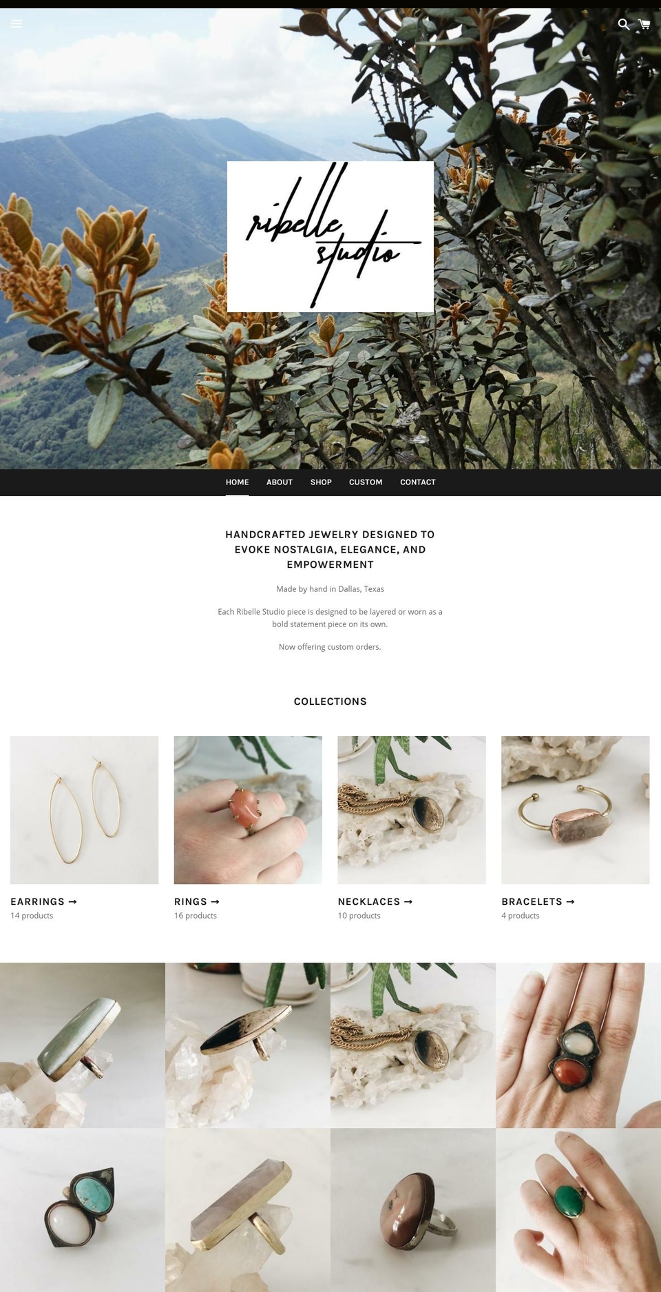 ribellestudio.com — Shopify storefront screenshot