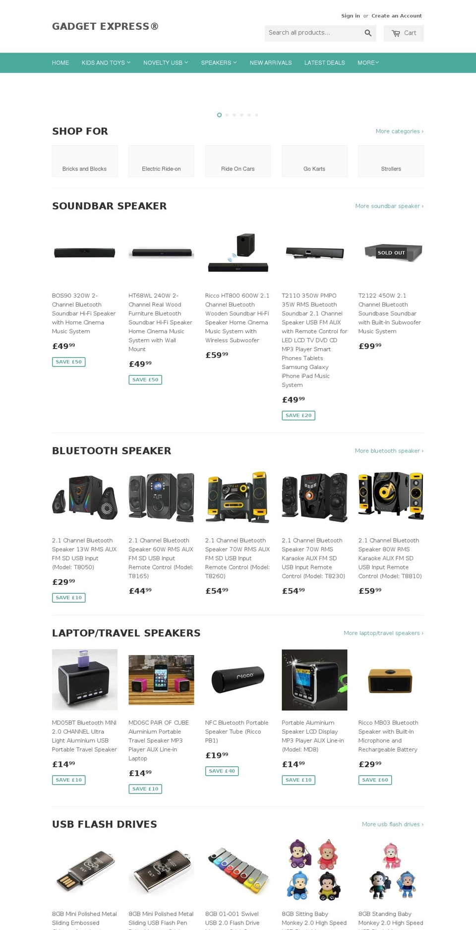 riccoelectronics.com shopify website screenshot