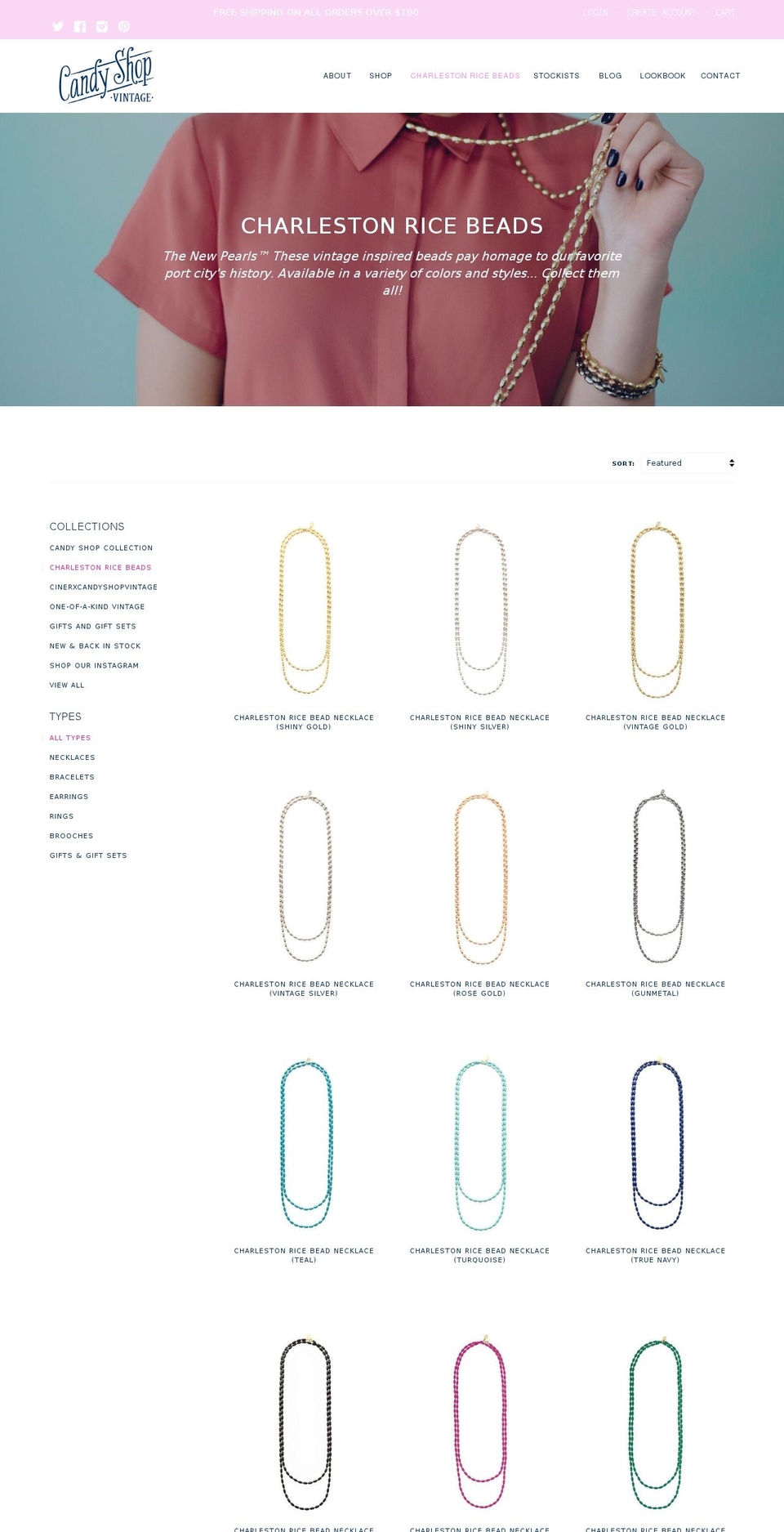 ricebeads.com shopify website screenshot