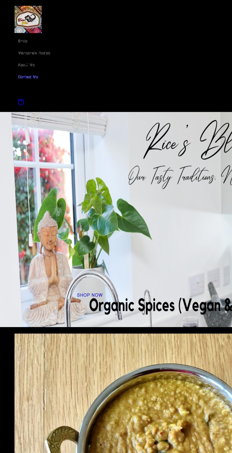 ricesbliss.com shopify website screenshot