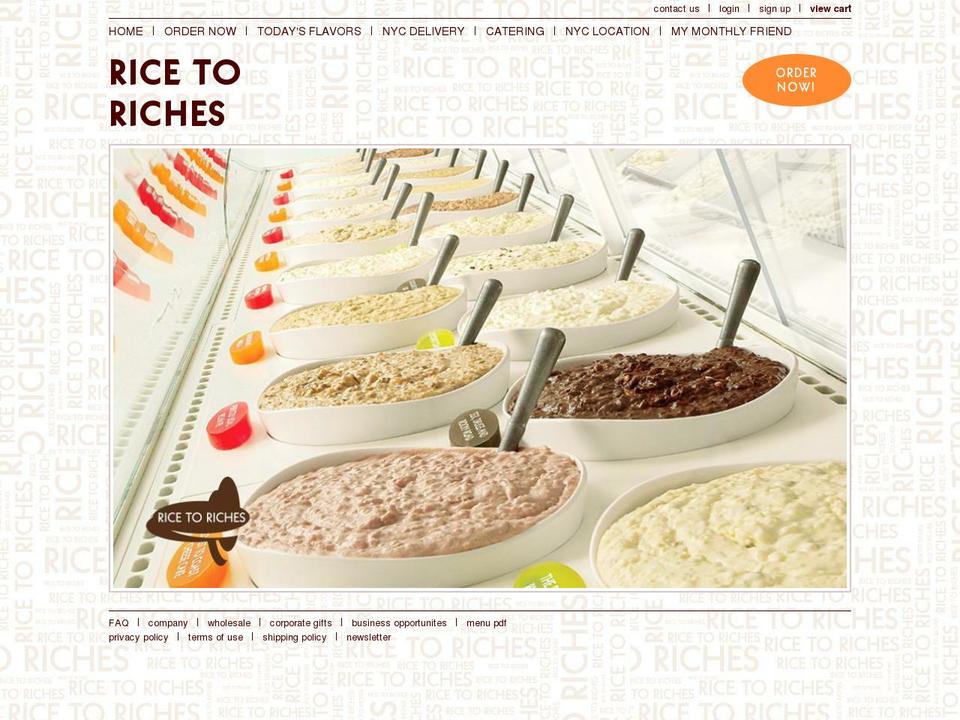 ricetoriches.com — Shopify storefront screenshot