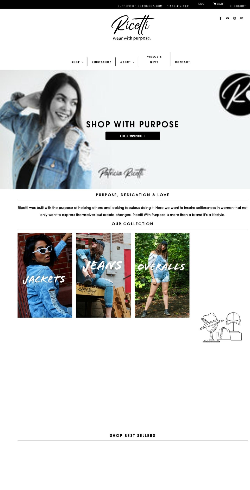 ricettiwear.com shopify website screenshot