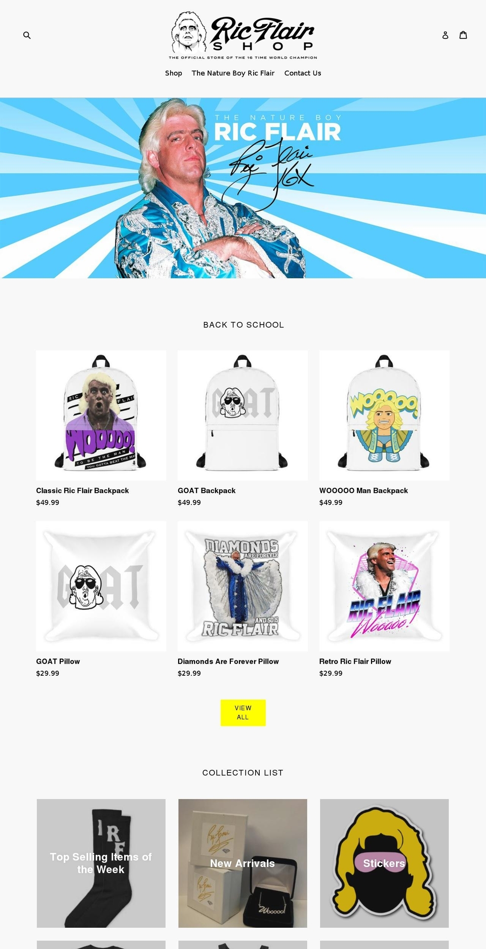 ricflair.com — Shopify storefront screenshot