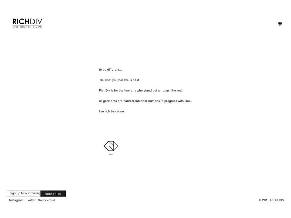rich-div.com — Shopify storefront screenshot