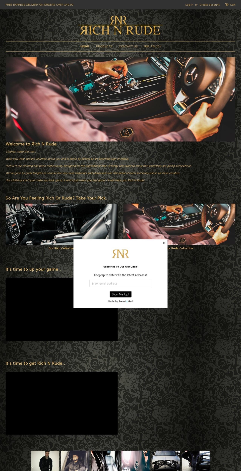 rich-n-rude.myshopify.com shopify website screenshot