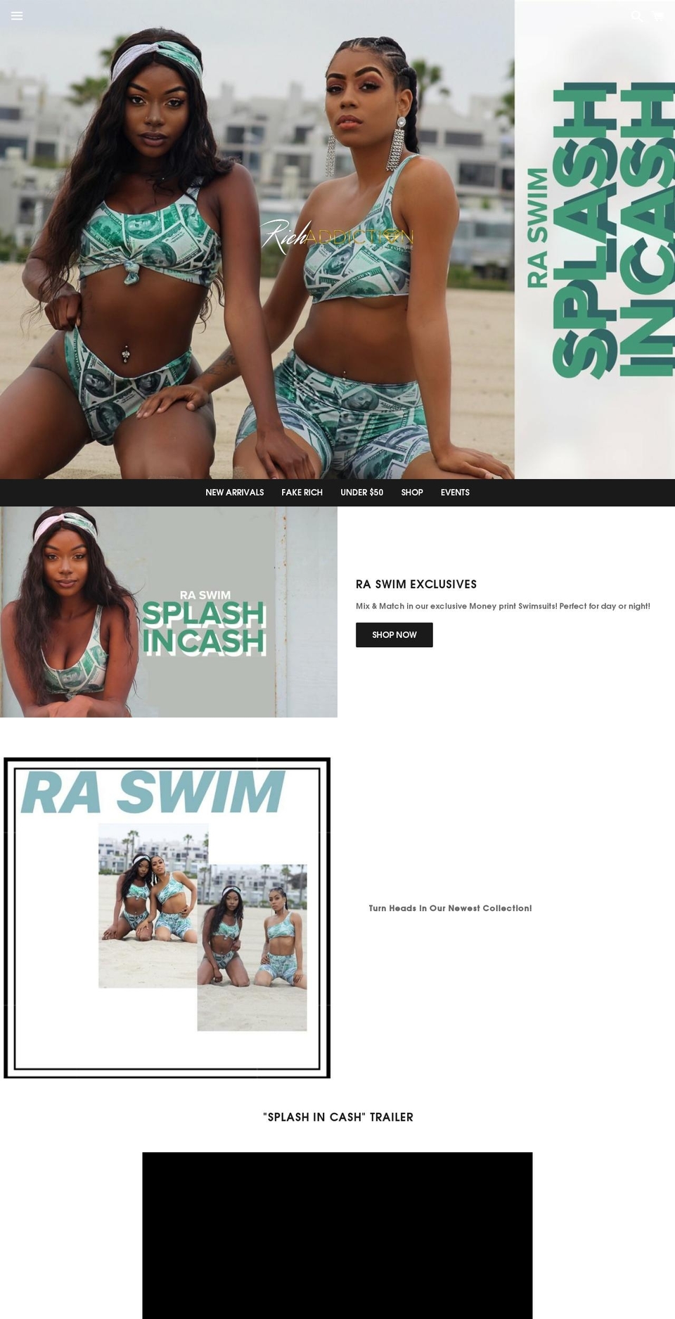 richaddiction.com — Shopify storefront screenshot