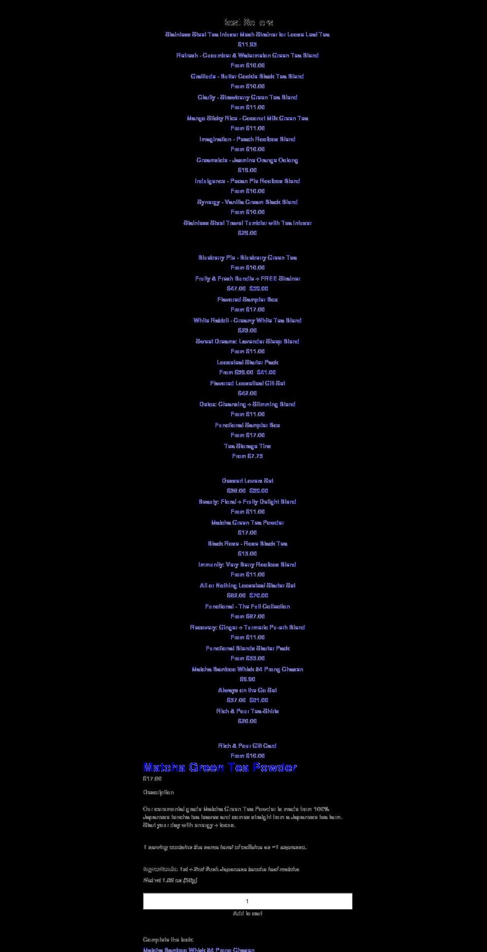 richandpourco.com shopify website screenshot