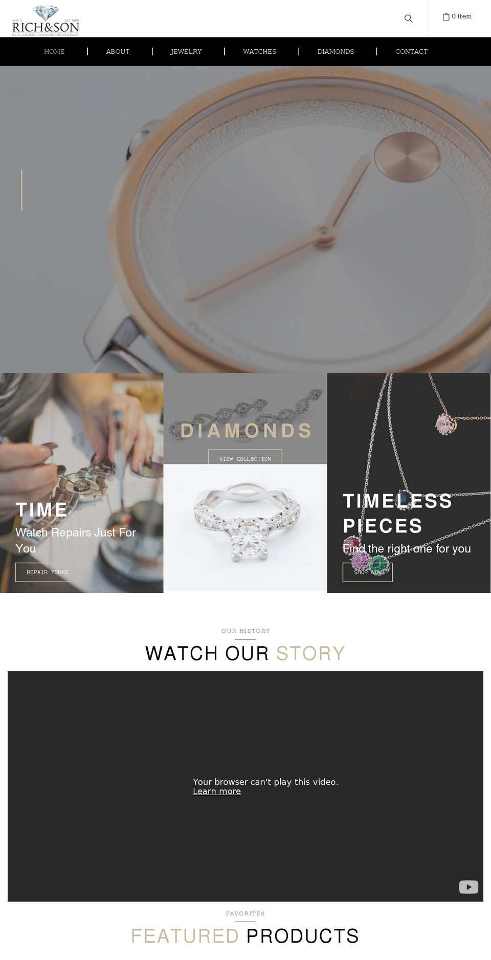 richandsonpawn.com shopify website screenshot