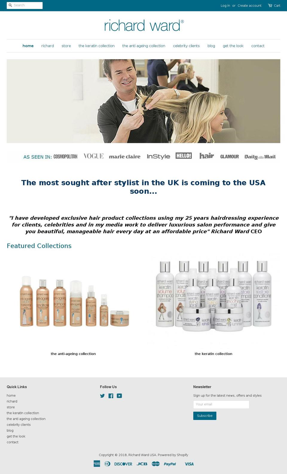 richardwardusa.com — Shopify storefront screenshot