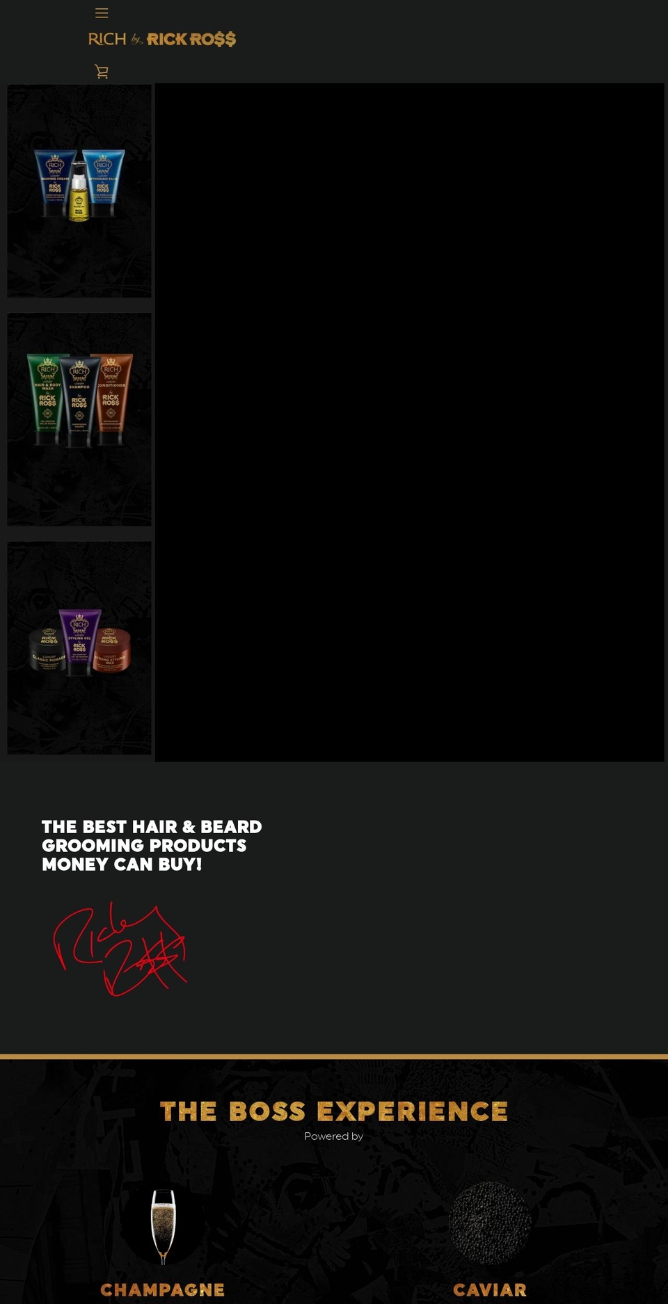 richbyrickross.org shopify website screenshot