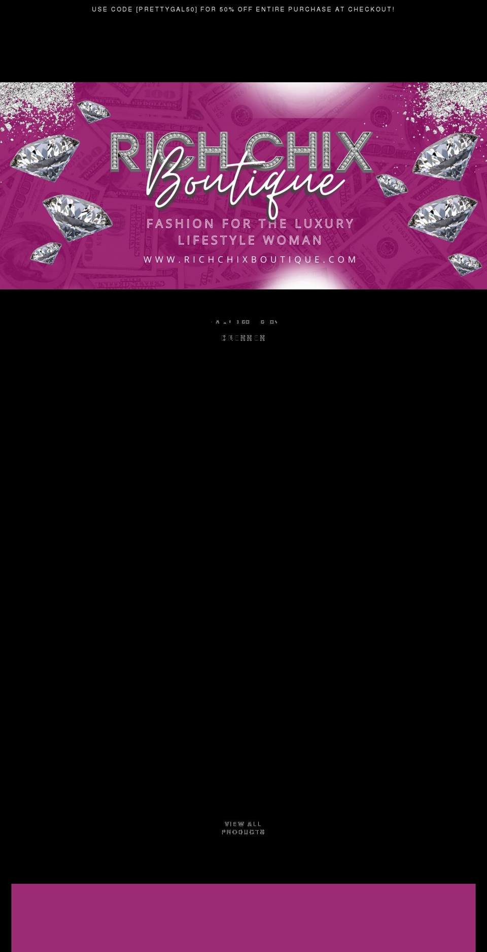 richchixboutique.com shopify website screenshot