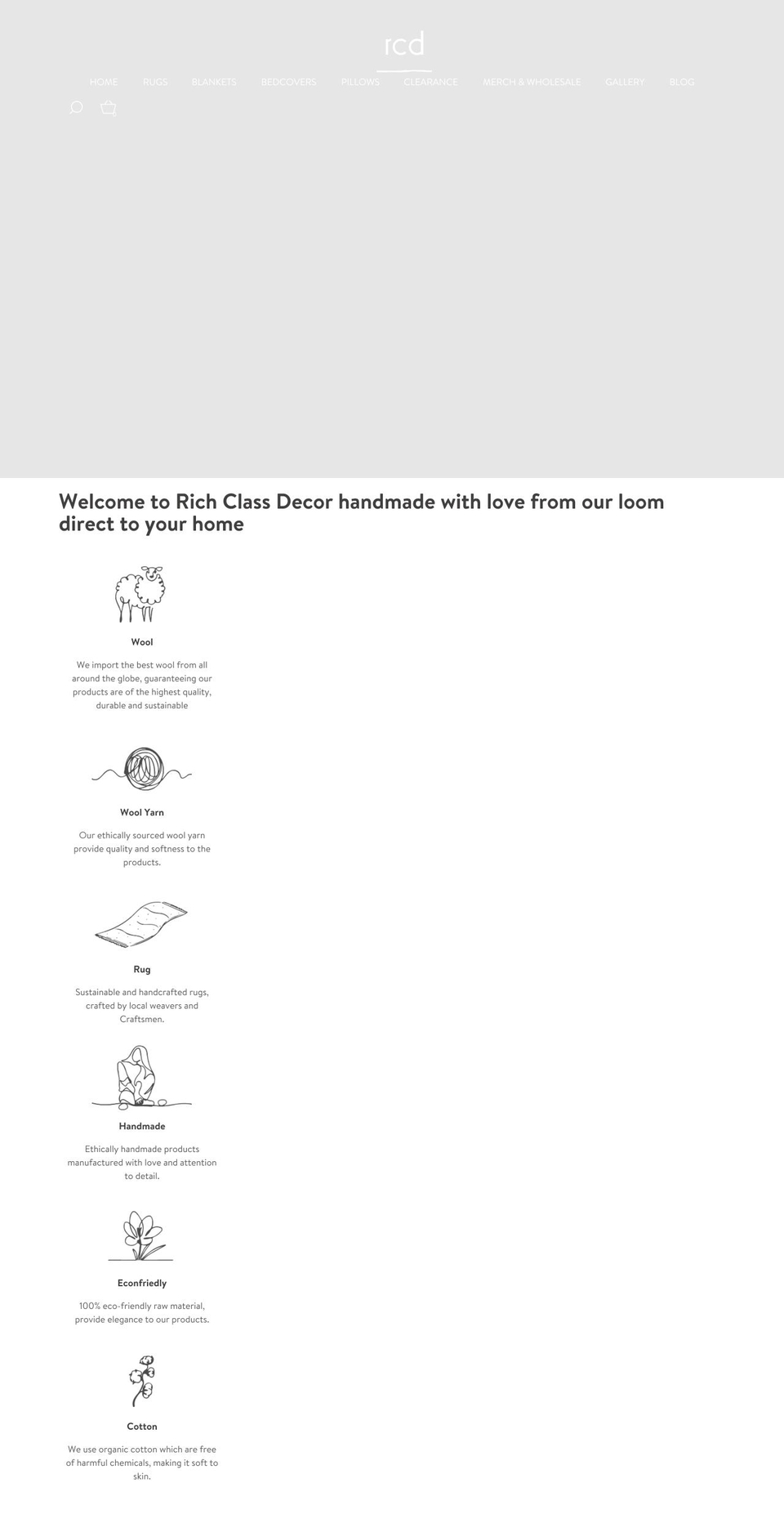 richclassdecor.myshopify.com shopify website screenshot