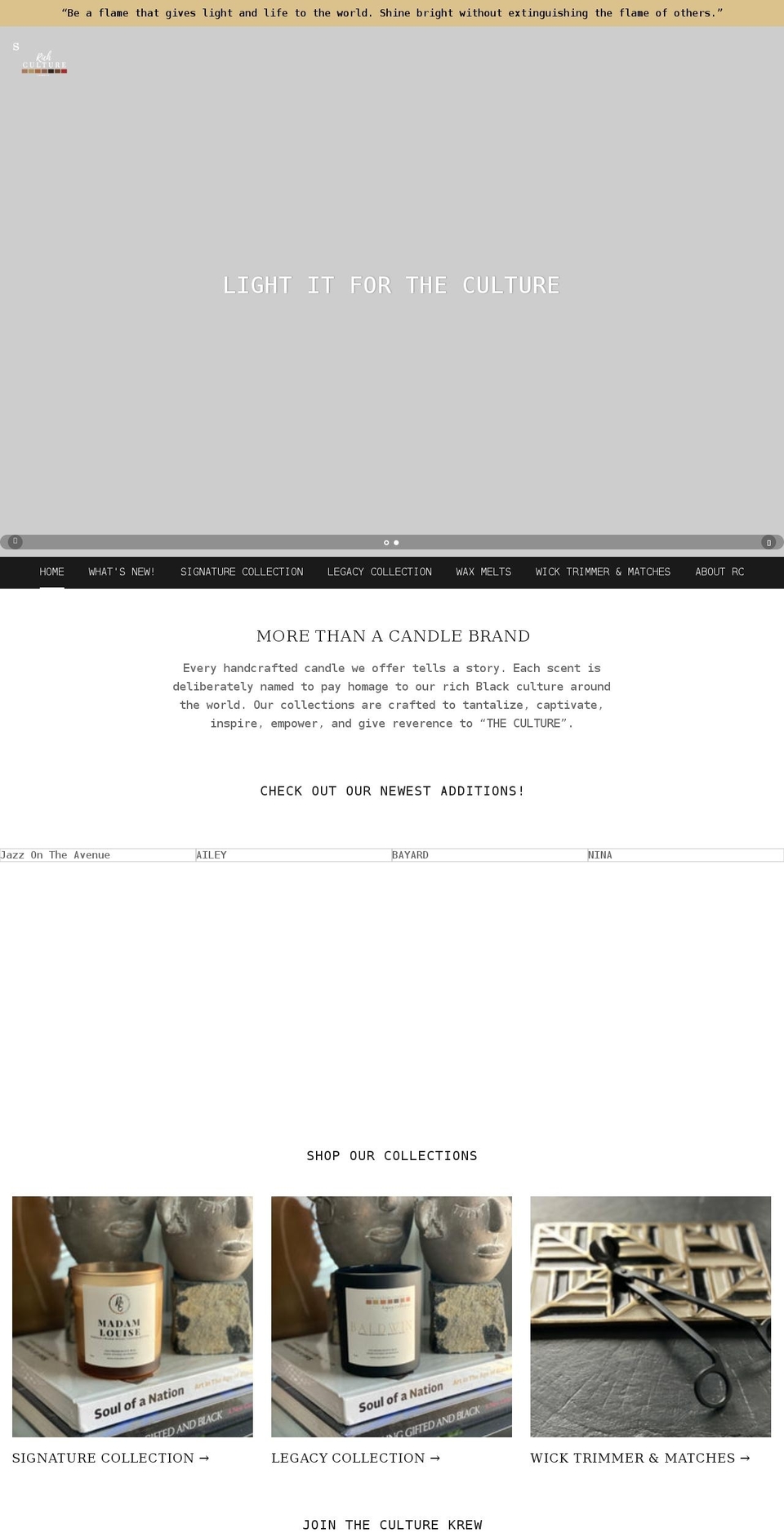 richculturecc.com shopify website screenshot