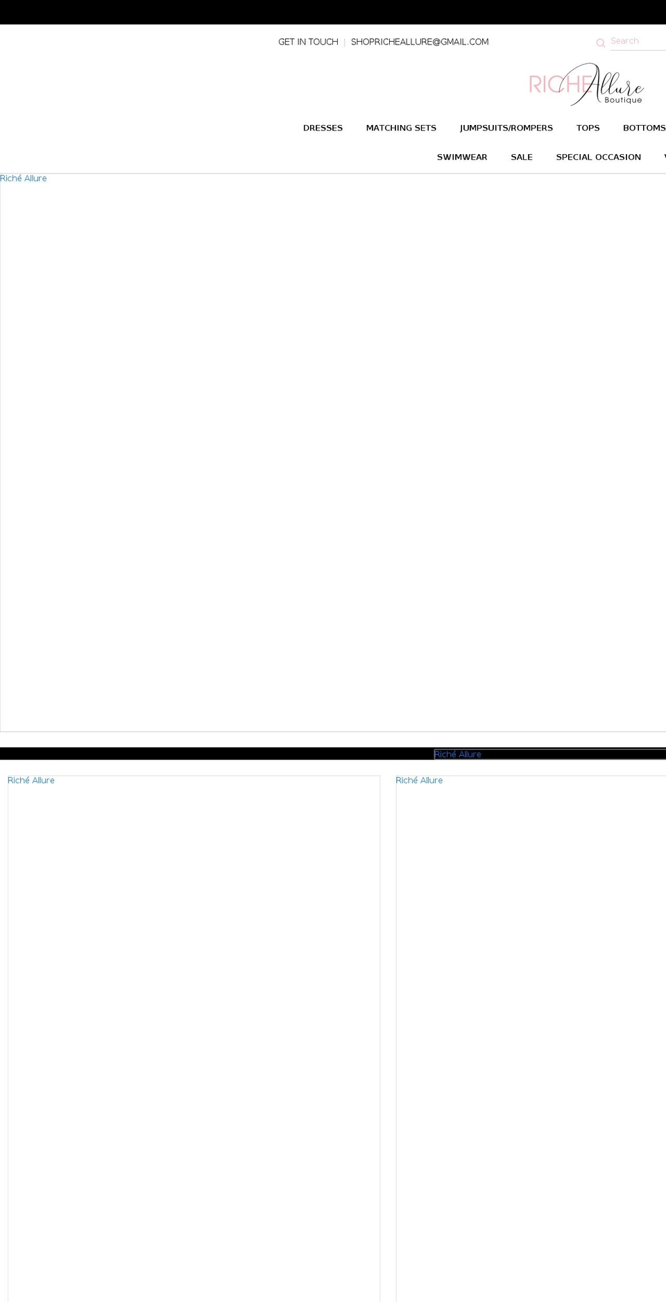 richeallure.com shopify website screenshot