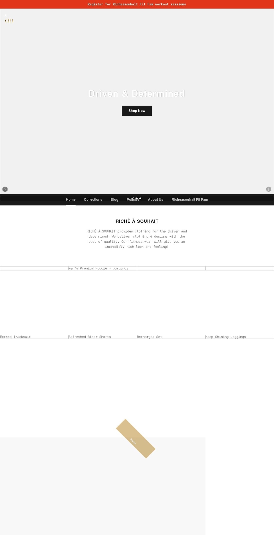 richeasouhait.com shopify website screenshot