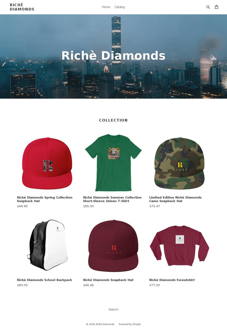 richediamonds.com — Shopify storefront screenshot