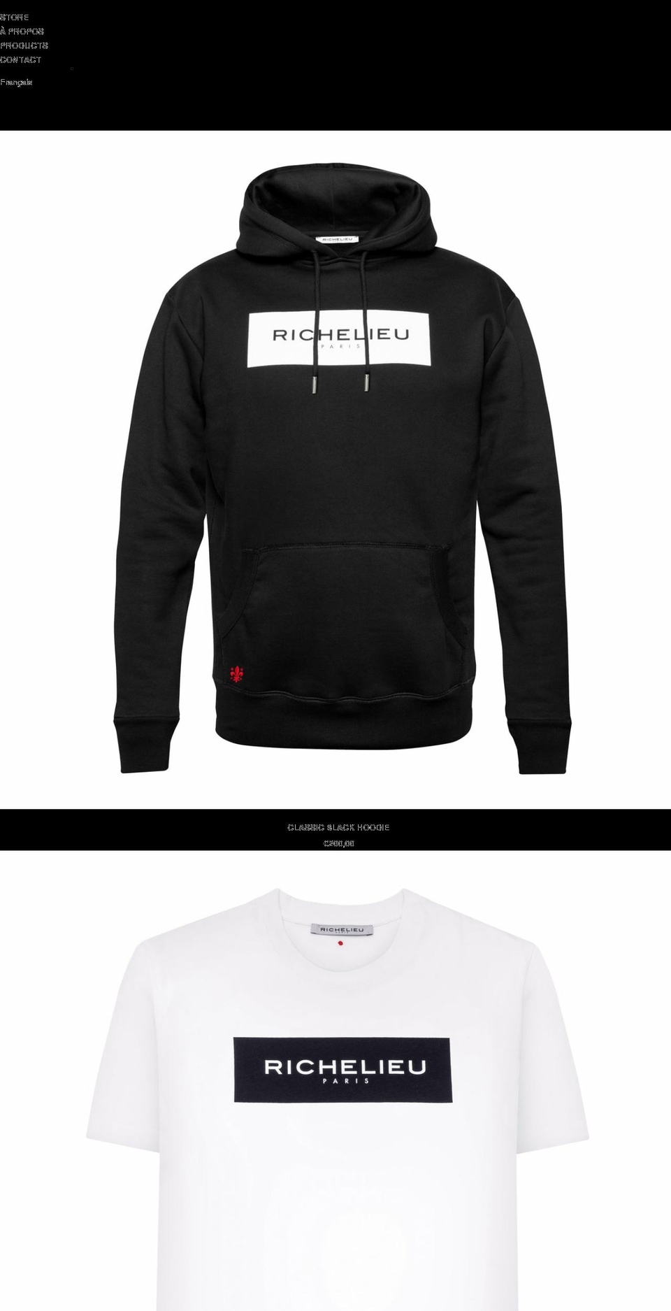 richelieuparis.com shopify website screenshot