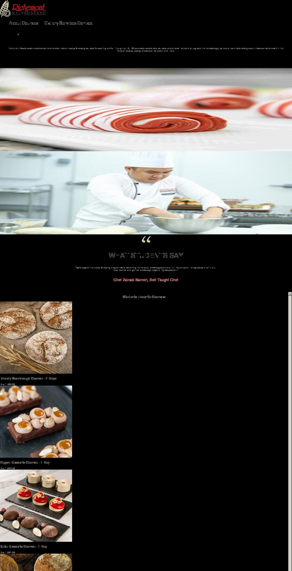 Context Shopify theme site example richemont-masterbaker.com